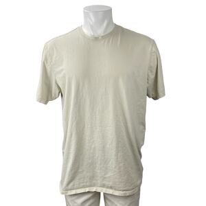 Talentless Men's Beige Crew Neck Short Sleeve Casual Tee Basic T-Shirt Top Sz XL